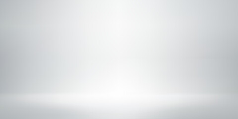 White and gray limbo background with smooth gradient. Minimal clean backdrop with copy space for product display, branding, mockup. © TanyaFox