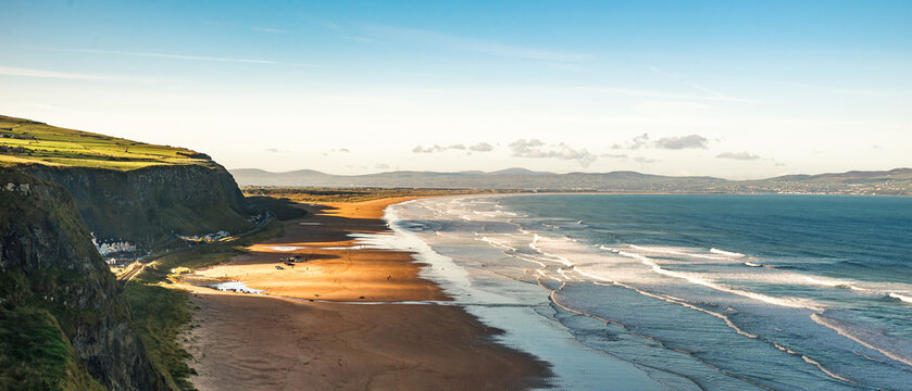 Northern Ireland Benone beach beautiful vew scenery Antrim Coast