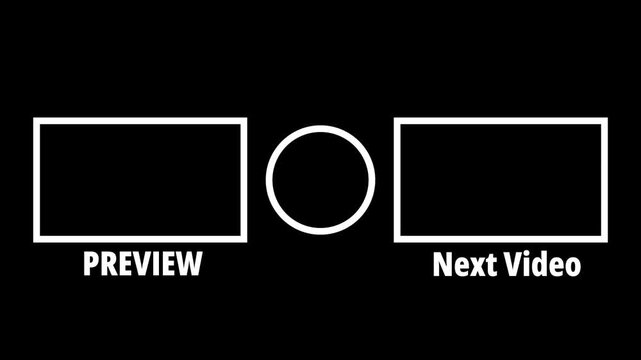 Animated Youtube end screen animation, simple suggestion videos youtube outro on a tranparent background.