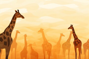 Fototapeta premium Giraffe wildlife animal mammal.