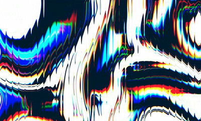 Vibrant rainbow light trails abstract wave motion Ribbed glass wallpaper,background © Safkatmahmud