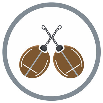 Traditional Musical Instrument Percussion Claves Illustration