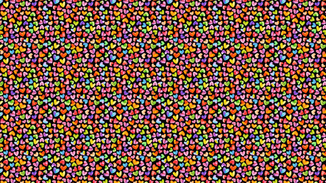 Vibrant multicolored beads background, colorful dots pattern