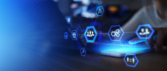 HR Candidate Assessment and Employee Evaluation Digital Interface Concept.