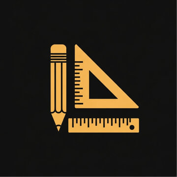 Pencil Ruler Set Square Stationery Tools.