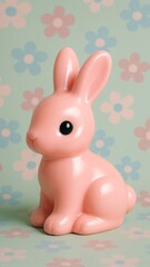 Obraz premium Cute pastel bunny mobile wallpaper