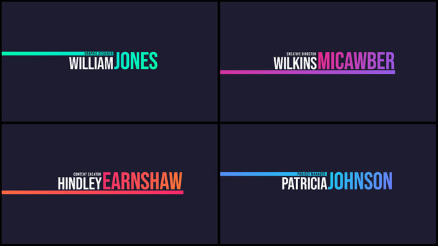 Modern Personal Name Opener - Left Appearing