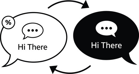 Simple conversation illustration © salmagd988