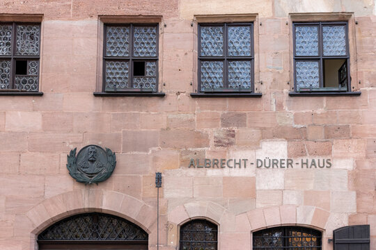 Nuremberg, Germany-May 2, 2025: Albrecht Durer House (Albrecht-D&uuml;rer-Haus), museum home of German Renaissance artist Albrecht Durer in Fachwerkhauser (timber framing) building located at Altstadt