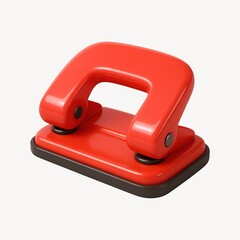 Red hole puncher office tool