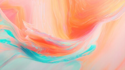 Obraz premium Pastel abstract wallpaper with bright and translucent tones and soft colors, suitable as a background for advertisements, with clean blank space, no text or logos.