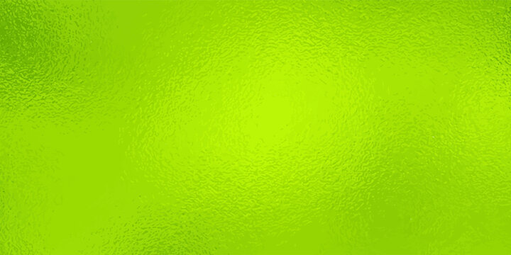 Soft Yellow green shiny Foil Texture Background with Glass Effect or sea green glass texture. bright lime green frosted foil texture with a glass-like diffusion effect. The surface has a subtle