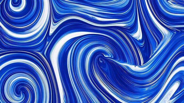 Blue and white spiral abstract pattern