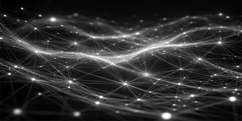 An abstract winter night sky background features glowing stars and magic blue light vectors with a festive xmas holiday design perfect for a celebration wallpaper © Faysal