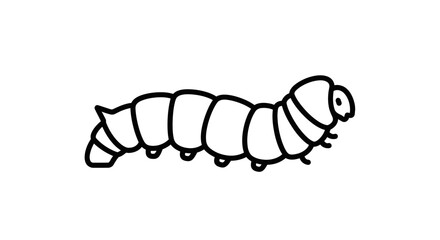 Caterpillar insect with many legs crawling. © amni
