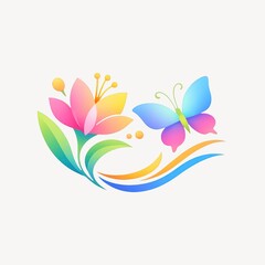 Colorful nature-themed vector illustration.