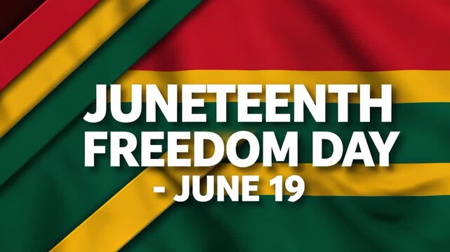 Juneteenth freedom day june 19th celebration background