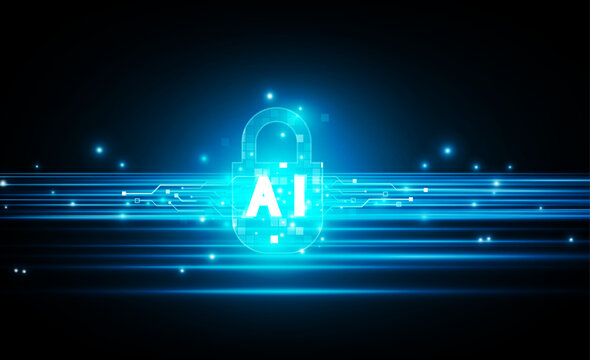 Abstract artificial intelligence private key in digital futuristic digital open Light out success background Hitech communication concept innovation background, vector design
