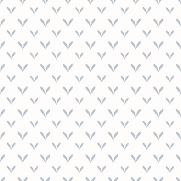 Tiny Botanical Leaf Seamless Pattern, Minimal Blue Grey Micro Floral Repeat Texture for Textile, Fabric and Surface Design