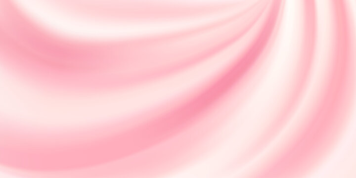 Creamy pink background with smooth ripples and glossy frosting drips.