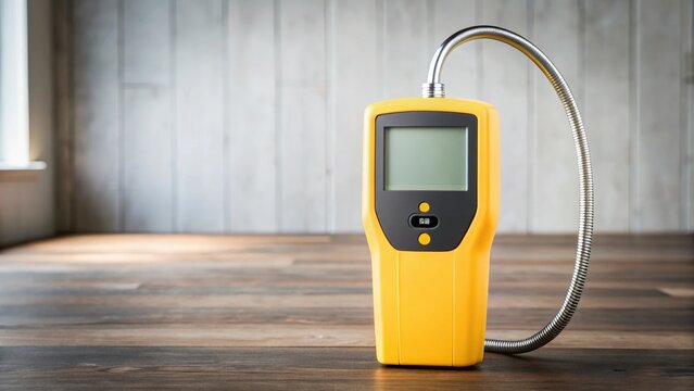 Yellow Handheld Gas Leak Detector Device