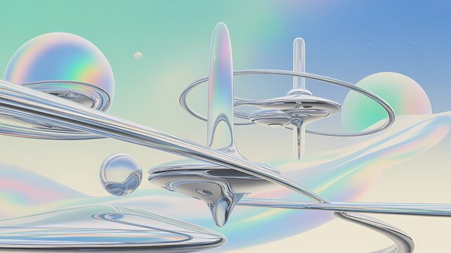 abstract background frutiger aero style space