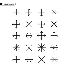 Black and white directional arrow symbols. © M FAIZAL