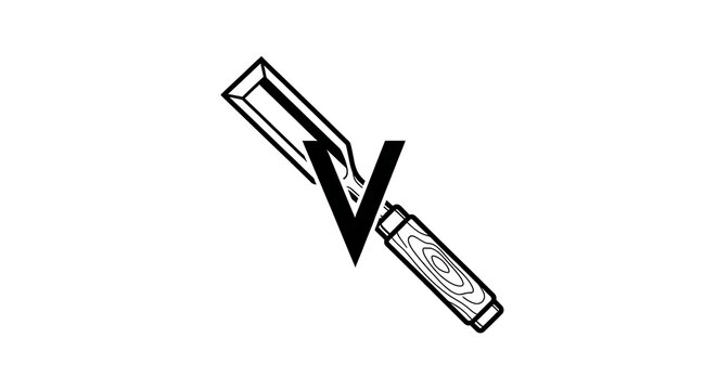 Minimalist V Gouge Woodworking Tool Design