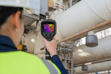 Thermal camera supports industrial monitoring on high voltage gas insulated equipment, helping detect heat patterns, improve safety, reliability, diagnostics, and maintenance.