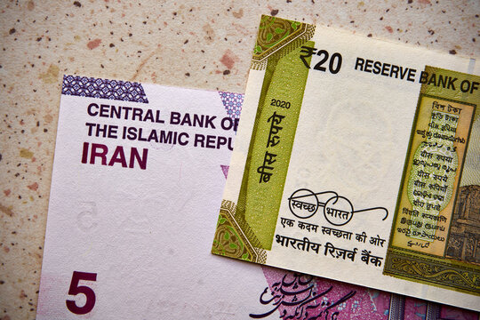 rupia indyjska i rial irański, banknoty