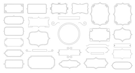 Obraz premium Ornate Decorative Frames and Borders Collection - Vintage Style Elements