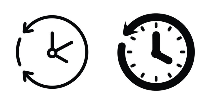 History Turn Back Time Vector Icon Editable Illustration