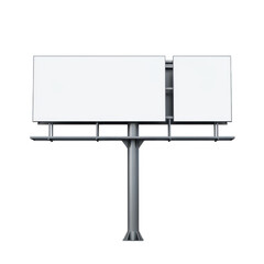 Obraz premium Illustration of a billboard mounted on a single support pole
