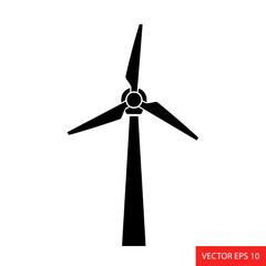 Wind turbine propeller blades turning. © rohmat
