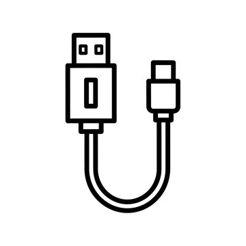 USB cable with USB-C connector.
