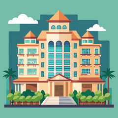 Fototapeta premium Hotel Building