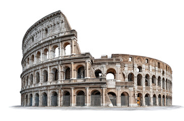 Obraz premium PNG Iconic ancient Roman architecture marvel.