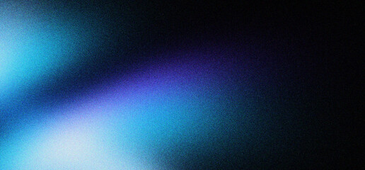 Obraz premium Abstract dark blue and purple gradient background with subtle light leak effect and grainy texture, ideal for modern digital designs and presentations.