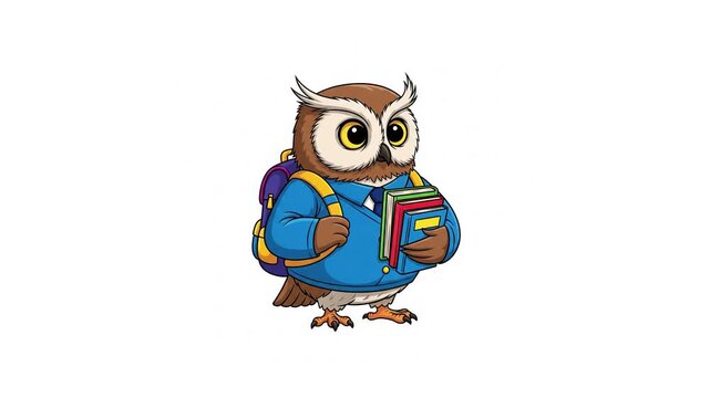 owl student ready to be back to school	
