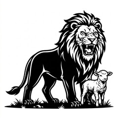 lion head vector
