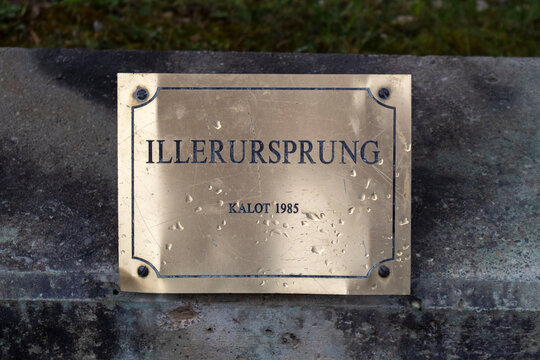 Source of the Iller River in Bavaria, Germany