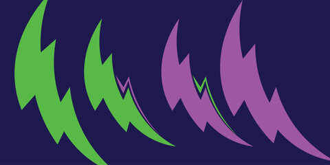 Gaming esport background striking stripes electric banner vector illustration design purple green halftone pattern modern abstract concept © ipin