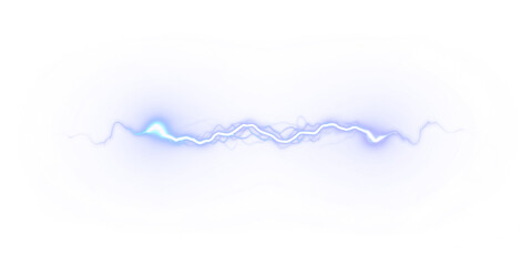 Dramatic blue lightning bolt PNG overlay with vivid electric flash isolated on transparent background for high voltage storm graphics © VALENTYNA