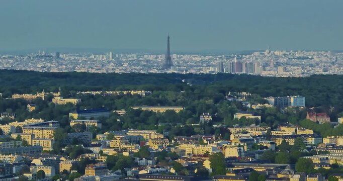 The famous Paris Eiffel tower in France