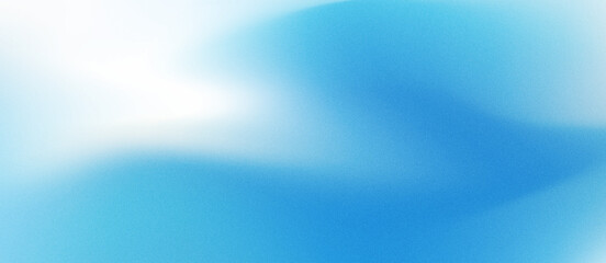 Fototapeta premium background grainy texture concept with gradient blue and white color light