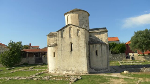 Historic tiny church in Nin Croatia smallest chapel landmark