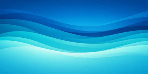 Obraz premium Oceanic Embrace: Waves of azure and cerulean hues intertwine, creating a mesmerizing abstract depiction of the sea's serene essence.