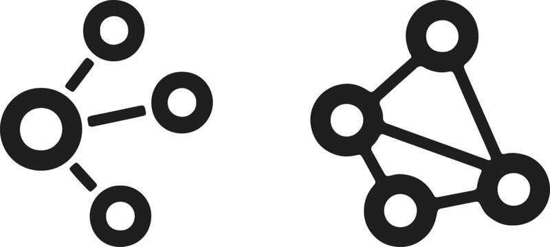 Comparison of molecular structures depicting different carbon atom bonding arrangements