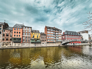 Fototapeta premium Street view of Namur in Belgium