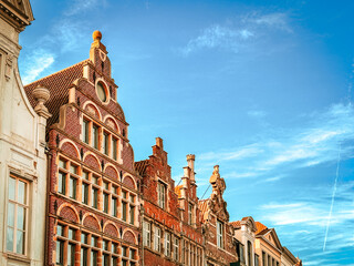 Obraz premium Street view of downtown Ghent, Belgium